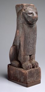Leone seduto su una base iscritta per il re Aspelta, dal Sudan, Periodo Napatan, c.590 a.C.